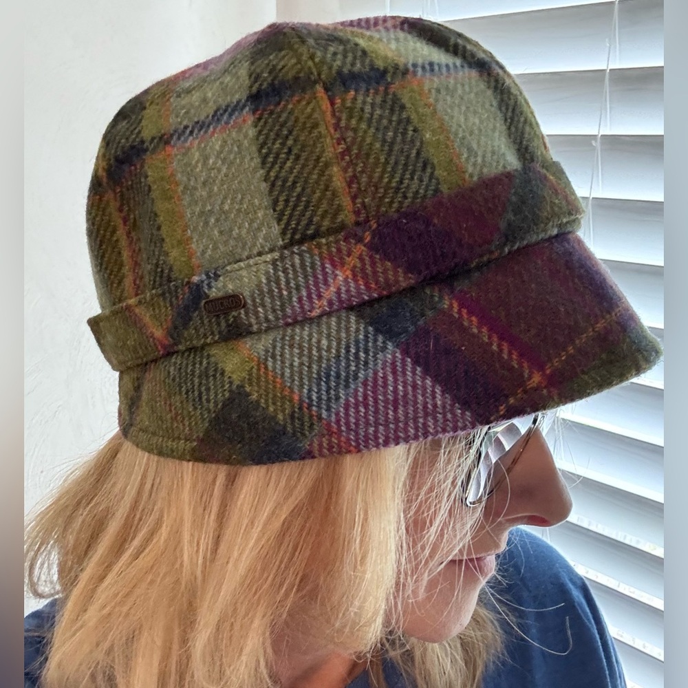 Mucros Weavers Plaid Wool Flapper Hat